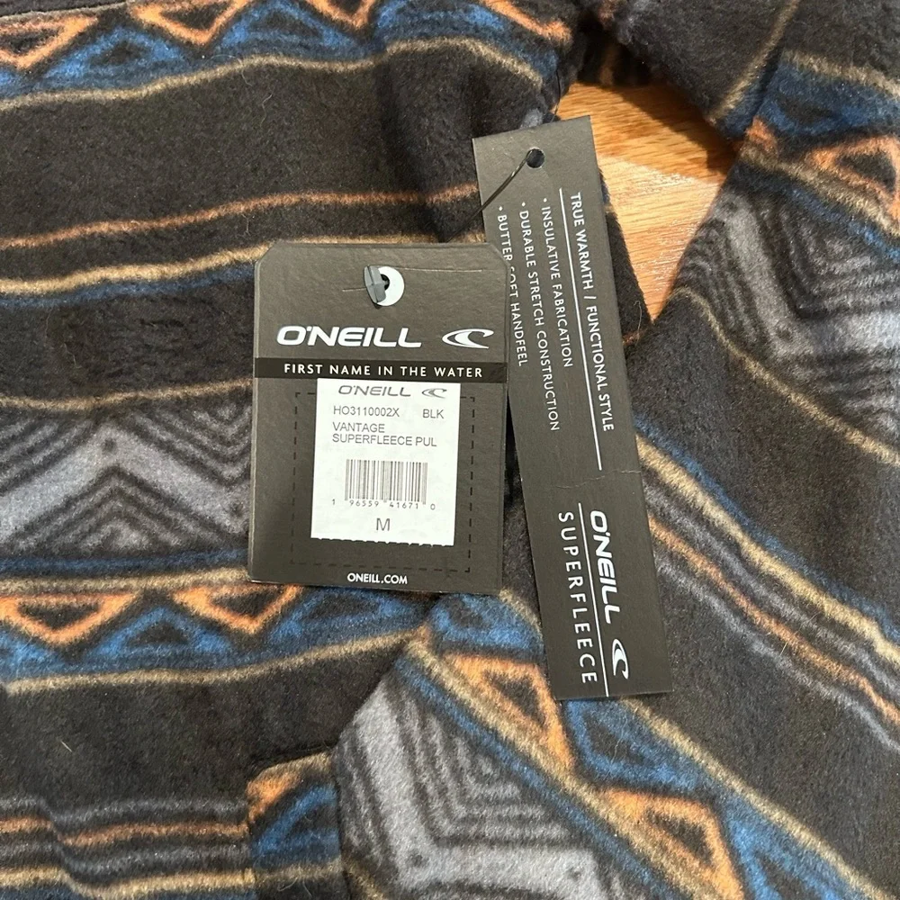 O'Neill Men’s Black and Blue Superfleece Pullover - Picture 7 of 7